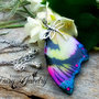Collana ala di fata libellula argento multicolore