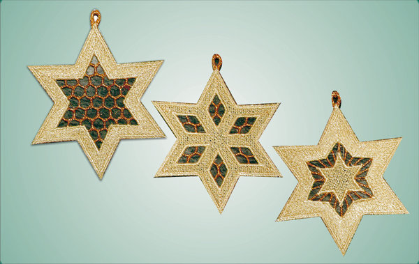 Stella Natale Albero, 24pcs Stelle Pendenti Natale, Decorazioni Stelle Pendenti, Addobbi Per L'Albero Di Natalia, Adatte Per Natalia Appese Ad Alberi Di Natalino, Caminetti, Finestre(Oro