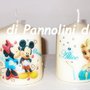 Set 4 candele laccate nomi disegni foto personalizzate idea regalo originale strass