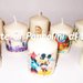 Set 4 candele laccate nomi disegni foto personalizzate idea regalo originale strass