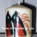 candela laccata nome disegno foto personalizzati idea regalo originale glitter