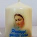 candela laccata nome disegno foto personalizzati idea regalo originale Madonna