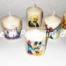 candela laccata nome disegno foto personalizzati idea regalo originale Madonna