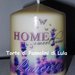 candela laccata nome disegno foto personalizzati idea regalo lavanda casa home