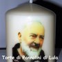 candela laccata nome disegno foto personalizzati idea regalo originale Padre Pio