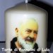 candela laccata nome disegno foto personalizzati idea regalo originale Padre Pio