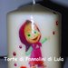 candela laccata nome disegno personalizzati idea regalo originale Masha bambina