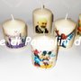 candela laccata nome disegno foto personalizzati idea regalo originale strass