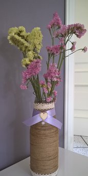 barattoli decorati porta fiori ed accessori