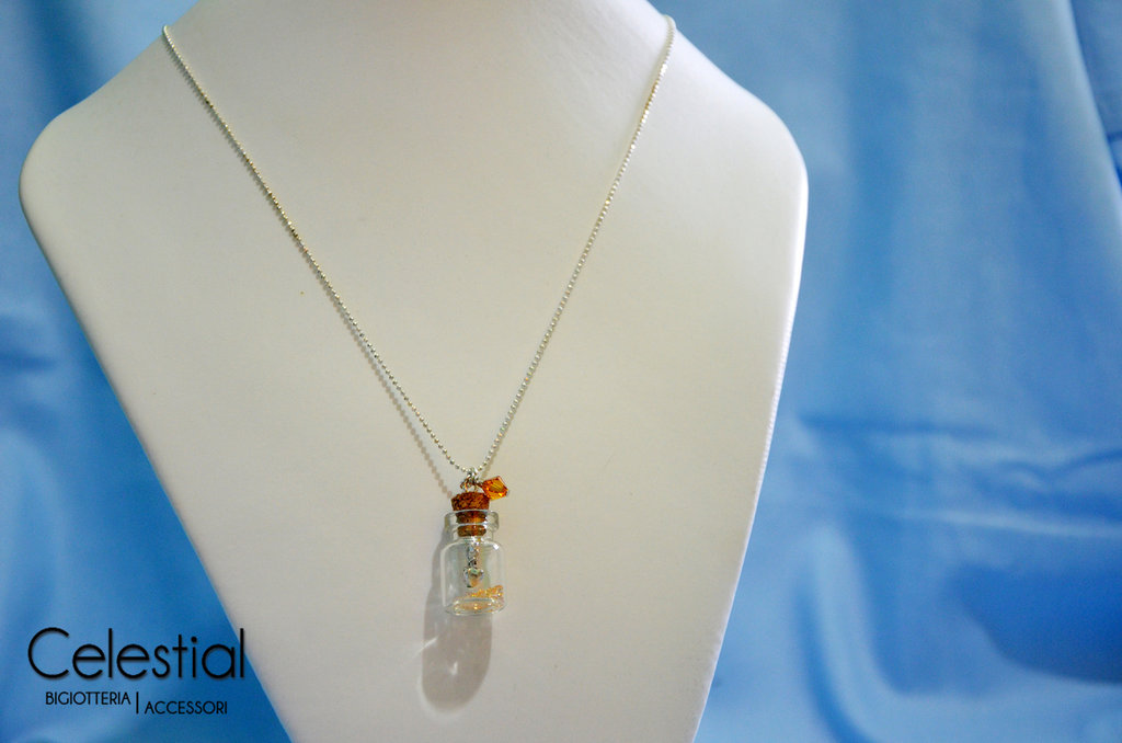 Vivaday Collana Donna Con Fiore Di Giada E Seme Di Senape - Gioiello Cristiano In Acciaio Inox Placcato Oro, Catena Regolabile 45,7+5,1 Cm, Ispirata A Matteo 17:20