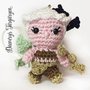 Pupazzetto amigurumi uncinetto portachiavi Daenerys Targaryen da "il Trono di Spade"