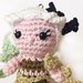 Pupazzetto amigurumi uncinetto portachiavi Daenerys Targaryen da "il Trono di Spade"