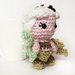 Pupazzetto amigurumi uncinetto portachiavi Daenerys Targaryen da "il Trono di Spade"