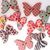 10 bottoni legno farfalla 27x20mm