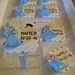 BOMBONIERA Porta confetti con bebè + nome e data battesimo/nascita
