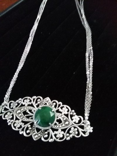 URONE Collana In Argento 925 Con Ciondolo Filigrana E Pietra Di Luna – Regalo Per Donna