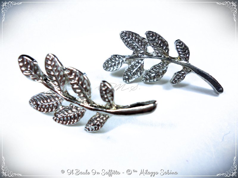 Orecchini foglia a lobo - BOTANIC BIJOUX