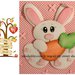 Cartamodello coniglio con carota - Tutorial gomma crepla. fommy, moosgummi