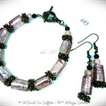 Set Bracciale Lilo & Stitch In Vetro – Bracciale, Collana, Orecchini, Ciondolo
