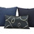 Set cuscini da letto blu