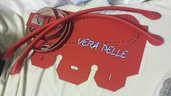 Kit Patella birkin "VERA PELLE" rossa