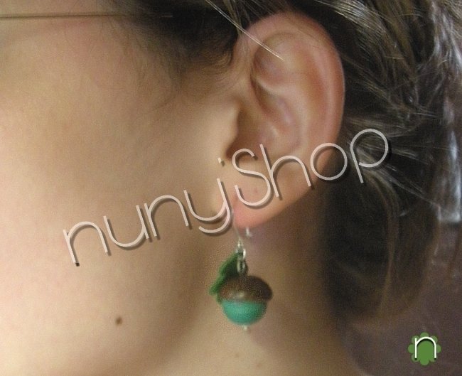 Gemma J Orecchini A Ghianda In Argento Sterling E Oro Rosa | 10x6 Mm | Gioielli Ispirati Alla Natura