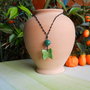 Collana con ciondolo in ceramica