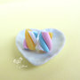 Orecchini a lobo marshmallow colori pastello SIZE M - Orecchini Marshmallow in fimo - Orecchini con miniature