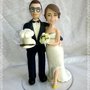 Cake topper sposi matrimonio caricature statuine Welling cake