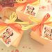 BOMBONIERA  CONFEZIONATA BATTESIMO NASCITA COMPLEANNO mod 4   - con scatola confetti ROSA - MINNIE BABY  - no fimo
