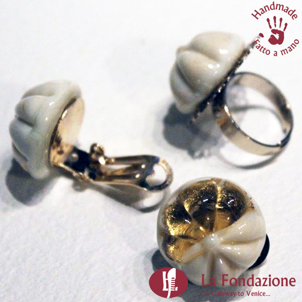 Orecchini Handmade Perle Orecchini Pendenti Con Perle Di Vetro Bianco Placcati Argento - Nuovi Con Etichette, Handmade UK Orecchini Perle Oro - Foto 3
