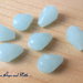 LOTTO 10 perle teardrop "azzurro cielo" (8x12mm)