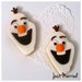 biscotti decorati a tema Frozen, Olaf
