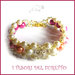 Bracciale " Summer Pearl " FUCSIA primavera estate perle elegante  idea regalo donna natale festa mamma compleanno