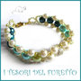 Bracciale " Summer Pearl " VERDE primavera estate perle elegante  idea regalo donna natale festa mamma compleanno