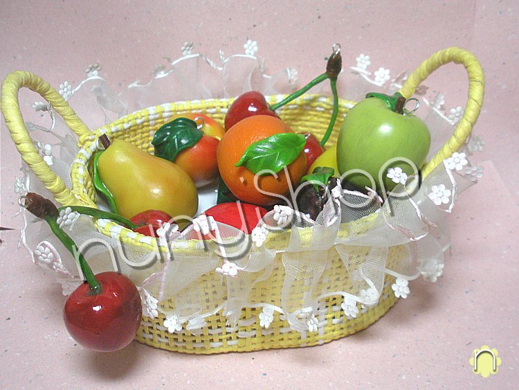 Ciondolo frutta - MELA ROSSA - Gioielli - Ciondoli - di nuny'Shop | su