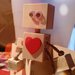 Robot in legno cuore 