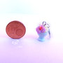 Charm coppetta di gelato fragola e banana - handmade miniature ice cream