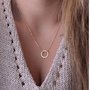 collana karma portafortuna idea regalo color oro molto elegante cerchio della vita