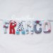 Franco: una ghirlanda di lettere imbottite per decorare la cameretta con il suo nome