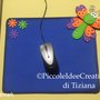 TAPPETINO MOUSE "FARFALLA" BLU