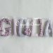 Giulia: una ghirlanda di lettere in stoffa imbottite per decorare la cameretta con il suo nome