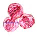 95 PEZZI cristalli in plastica tondi fuxia 6 mm - 4801