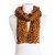 foulard leopardata marrone
