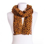 foulard leopardata marrone