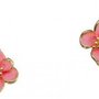 orecchini fiori rosa