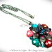 Collana Maxi Fiore con strass e pietra Howlite - Multicolor 