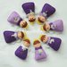 8 Angioletti in feltro come bomboniera: addobbi colorati come bomboniere per il battesimo, nascita, comunione o cresima della vostra bambina