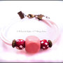 Bracciale in Alcantara con Trollbeads in Legno - Mod. 2 