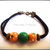 Bracciale in Alcantara con Trollbeads in Legno - Mod. 10